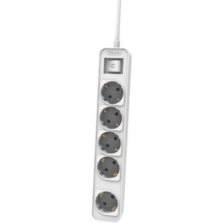 Regleta con Interruptor Philips CHP2154W/12/ 5 Tomas de corriente/ Cable 1.5m/ Blanco_0