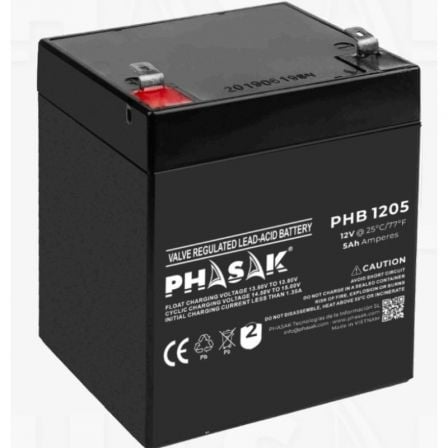 Batería Phasak PHB 1205 compatible con SAI/UPS PHASAK según especificaciones_0