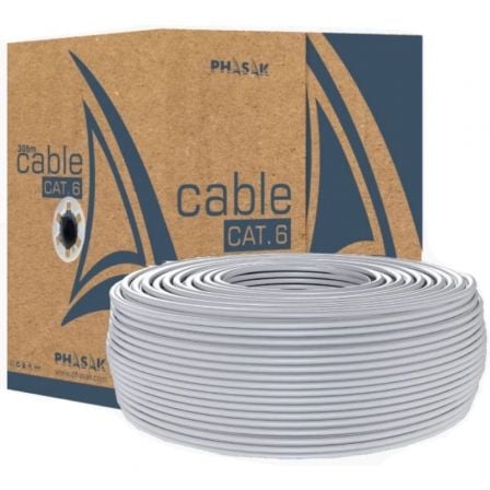 Bobina de Cable RJ45 UTP Phasak PHR 6100 Cat.6/ 100m_0