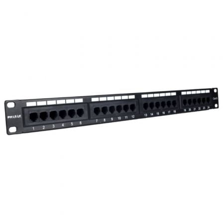 Patch Panel Phasak PU 2956/ 24 Puertos/ Cat.6/ Altura 1U_0