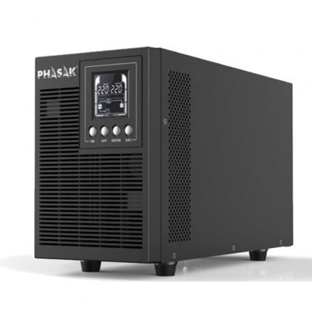 SAI Online Phasak 2000 VA Online LCD/ 2000VA-1800W/ 4 Salidas/ Formato Torre_0