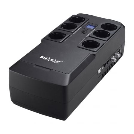 SAI Línea Interactiva Phasak Kryptos 800 VA/ 480W/ 6 Salidas/ Formato Bloque_0