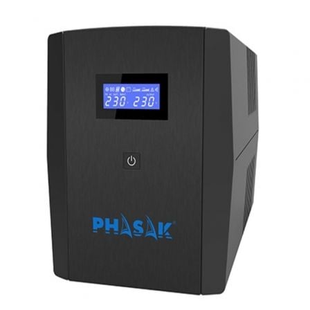 SAI Línea Interactiva Phasak SIRIUS 1560 VA Interactive/ 1560VA-900W/ 4 Salidas/ Formato Torre_0