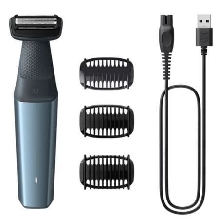 Afeitadora Philips Bodygroom Series 3000 BG3027/ con Batería/ 3 Accesorios_0