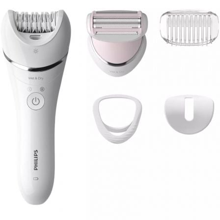 Depiladora Philips Epilator Series 8000 BRE710/ con Batería/ 6 Accesorios_0