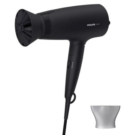 Secador Philips 3000 series BHD308/10/ 1600W/ Negro/ 2 Accesorios_0