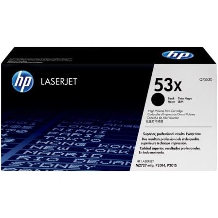 Tóner Original HP nº53X XL Alta Capacidad/ Negro_0