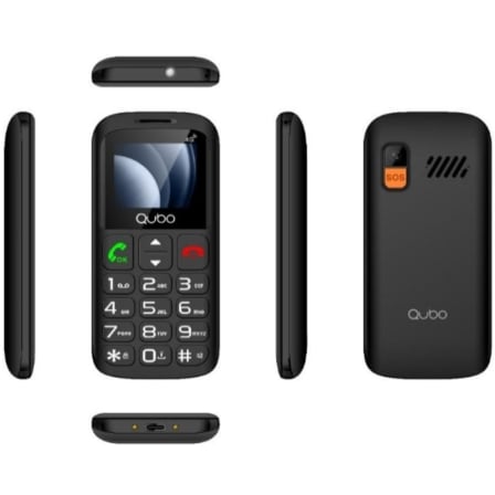 Teléfono Móvil Qubo P-186BKC 4G para Personas Mayores/ Negro_0