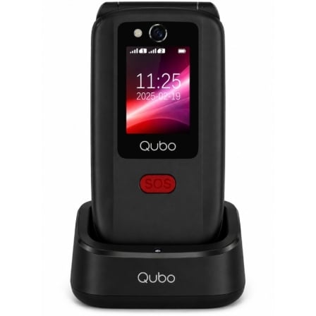 Teléfono Móvil Qubo X-D340CB 4G para Personas Mayores/ Negro_0