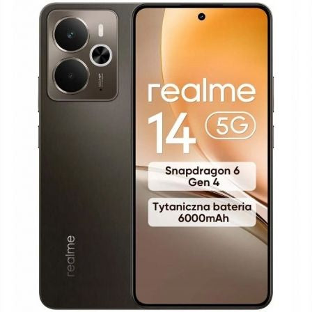 Smartphone Realme 14 8GB/ 256GB/ 6.74"/ 5G/ Marrón Titanio_0