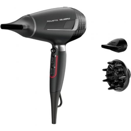 Secador Rowenta K/PRO Stylist Karl Lagerfeld/ 2200W/ Iónico/ Negro_0