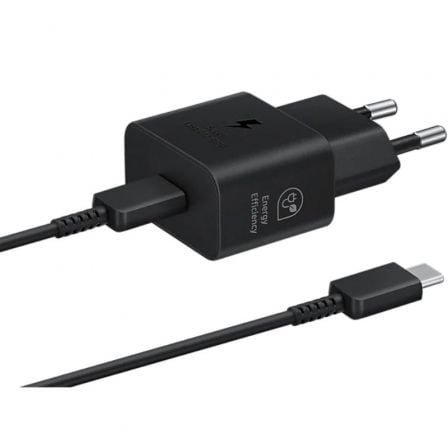 Cargador de Pared Samsung EP-T2510XBEGEU/ 1xUSB Tipo-C + Cable USB Tipo-C/ 25W_0