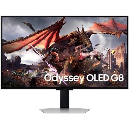 Monitor Gaming Samsung Odyssey OLED G8 S32DG802SU 32"/ 4K/ 0.03ms/ 240Hz/ OLED/ Multimedia/ Regulable en altura/ Gris_0