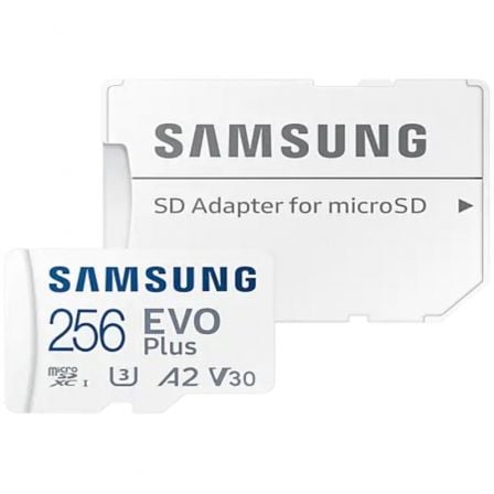 Tarjeta de Memória Samsung / EVO Plus 2023 / 256GB / microSD XC / Classe 10 / 160MBs