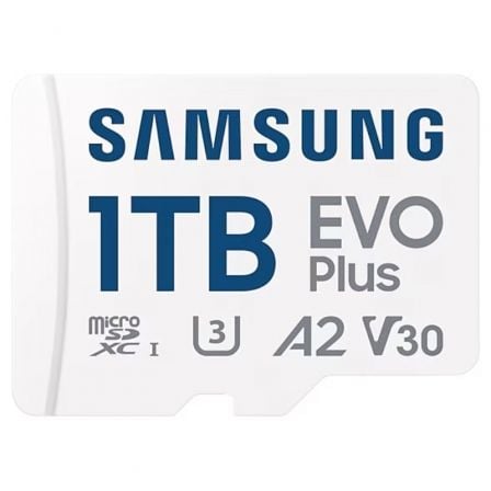 Tarjeta de Memoria Samsung EVO Plus 2024 1TB microSD XC con Adaptador/ Clase 10/ 160MBs_0