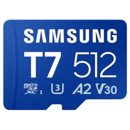 Tarjeta de Memoria Samsung P7 512GB microSD XC/ Clase 10/ 170MBs_0