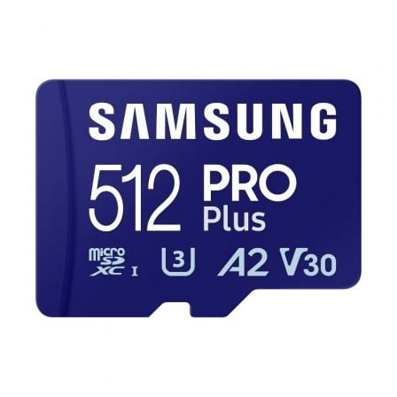 Tarjeta de Memória Samsung / PRO Plus 2023 / 512GB microSD XC / Classe 10 / 180MBs