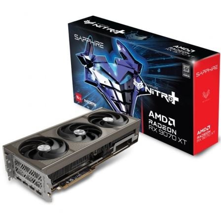 VGA SAPPHIRE NITRO+ RADEON RX 9070 XT GAMING OC,AMD,RX9070XT,16GB,GDDR6,256BIT,2HDMI+2DP (3 VENTILADORES)_2