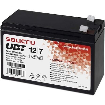 Batería Salicru UBT 12/7 V2 compatible con SAI Salicru según especificaciones_0