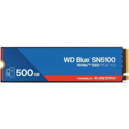Disco SSD SanDisk WD Blue SN5100 500GB/ M.2 2280 PCIe Gen4/ Full Capacity_0