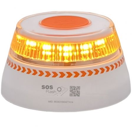 Luz baliza de emergencia para coche SOS Flash V16 Connected IoT BAL/2/ Homologada/ Base Imantada/ Geolocalizable/ Funciona a Pilas_0