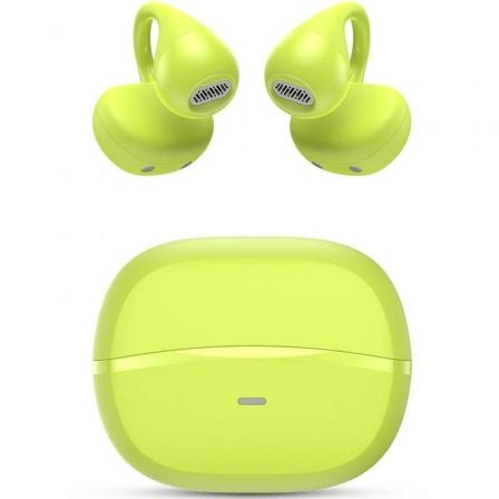 Auriculares Bluetooth SPC Boost Clip con estuche de carga/ Autonomía 6h/ Verdes Lima_0