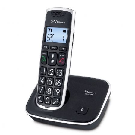 Teléfono Inalámbrico SPC Telecom 7608/ Negro_0