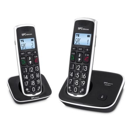 Teléfono Inalámbrico SPC Comfort Kaiser 7609N/ Pack DUO/ Negro_0