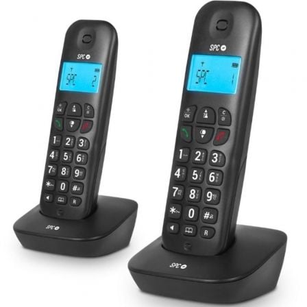 Teléfono Inalámbrico SPC Air Pro Duo 7302N/ Pack DUO/ Negro_0