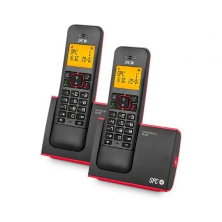 Teléfono Inalámbrico SPC Blade 7292RC2/ Pack DUO/ Rojo y Negro_0