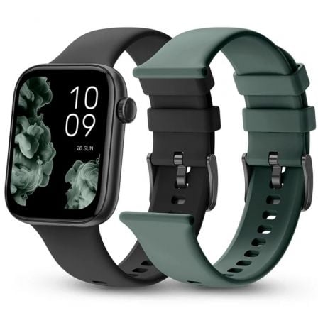 Smartwatch SPC Smartee Duo 2 9650N/ Notificaciones/ Frecuencia Cardíaca/ Negro/ Incluye Correa Extra_0