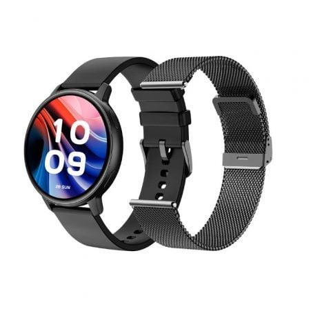 Smartwatch SPC Smartee Duo Classic 9652N/ Notificaciones/ Frecuencia Cardíaca/ Negro/ Incluye Correa Extra_0