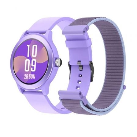 Smartwatch SPC Smartee Duo Vivo 9651T/ Notificaciones/ Frecuencia Cardíaca/ Púrpura/ Incluye Correa Extra_0