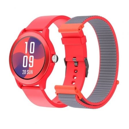 Smartwatch SPC Smartee Duo Vivo 9651R/ Notificaciones/ Frecuencia Cardíaca/ Rojo/ Incluye Correa Extra_0