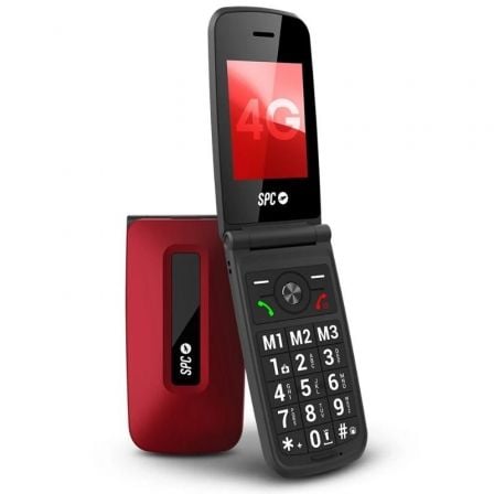 Teléfono Móvil SPC Titan 2 para Personas Mayores/ 4G/ Rojo_0