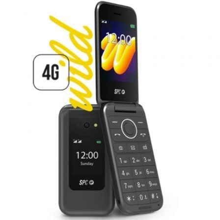 Teléfono Móvil SPC WILD para Personas Mayores/ 4G/ Negro_0