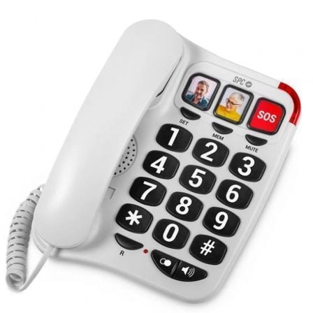 Teléfono SPC Confort Numbers 2/ Blanco_0
