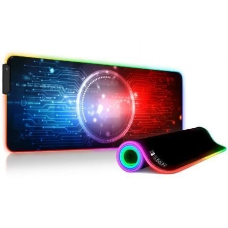 Alfombrilla SUBBLIM SUBMP-02RGB12 LED RGB / Preto / XL 800 x 300 x 4 mm