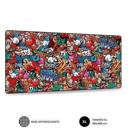 Alfombrilla Subblim 01PUW02 Graffiti XL/ 900 x 400 x 3 mm_0
