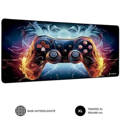 SUBBLIM GameCore XL Alfombrilla de ratón para juegos Negro, Multicolor_0