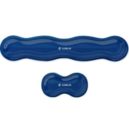 Pack de 2 Reposamuñecas Subblim Ergo Crystal Flex/ Azul Oscuro_0