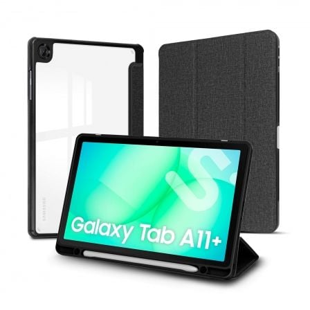 Funda Subblim Clear Shock Case para Samsung A11+/ Negra_1