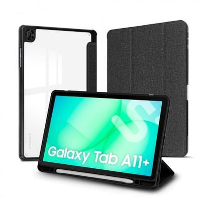 Funda Subblim Clear Shock Case para Samsung A11+/ Negra_1