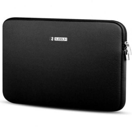 Funda Subblim Business Laptop Sleeve Neoprene V2 para Portátiles hasta 12.5"/ Negra_0