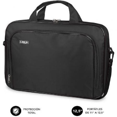 Maletín Subblim Oxford para Portátiles hasta 12.5"/ Negro_0
