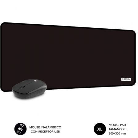 SUBBLIM SUBMP-03HP001 alfombrilla para ratón Negro_0