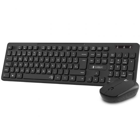 Teclado e Ratão Inalâmbrico SUBBLIM Combo Business Slim CSSW10 / Preto