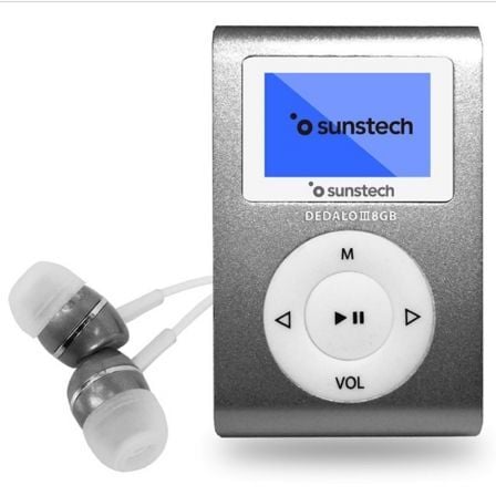 Reproductor MP3 Sunstech Dedalo III/ 8GB/ Radio FM/ Gris_0
