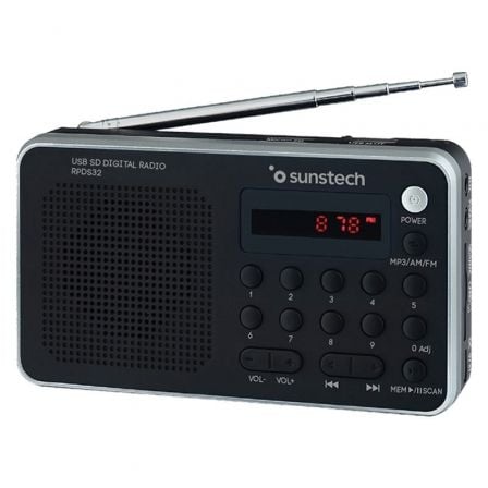Radio Portátil Sunstech RPD32SL/ Plata_0