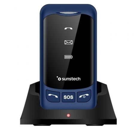 Teléfono Móvil Sunstech CELT25BL para Personas Mayores/ Azul_0